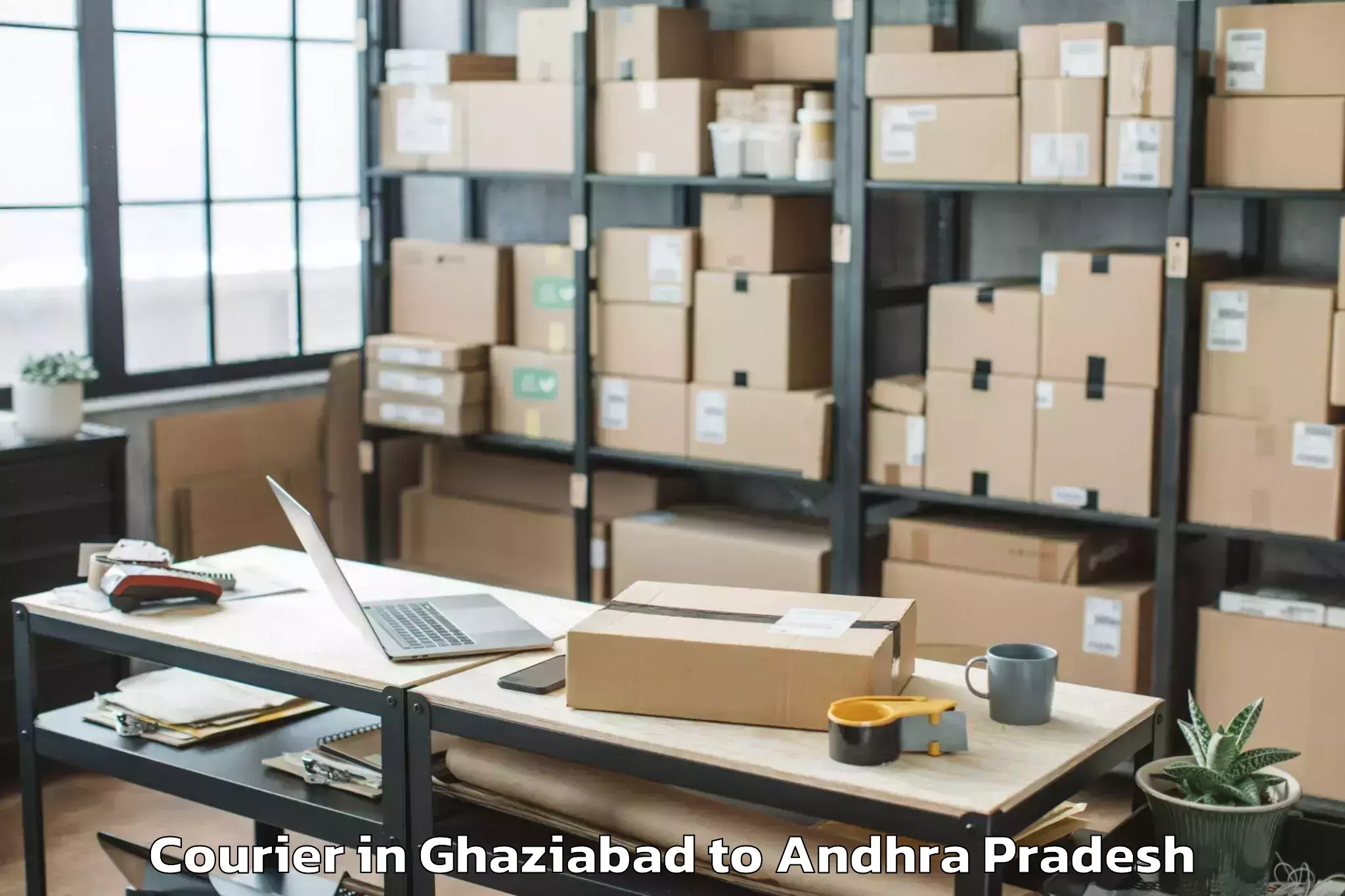 Top Ghaziabad to Tiruvuru Courier Available